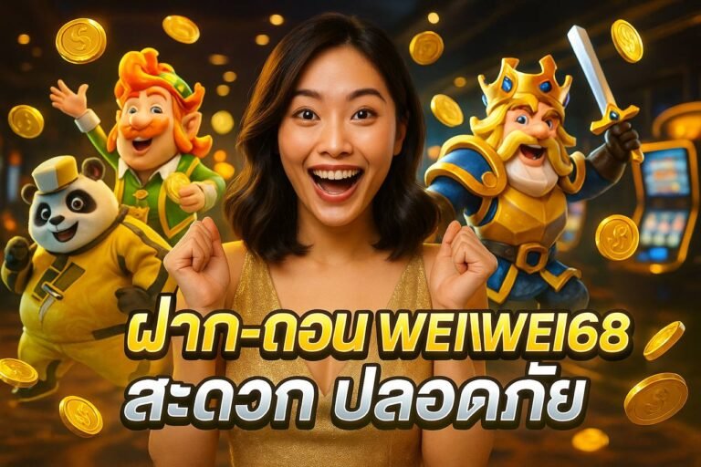 ฝาก-ถอน WEIWEI168 สะดวก ปลอดภัย